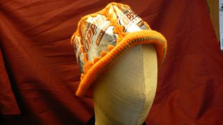 Labatt Copper Beer Can Crochet Hat Wool Aluminum Adult Vintage Beweriana Cap