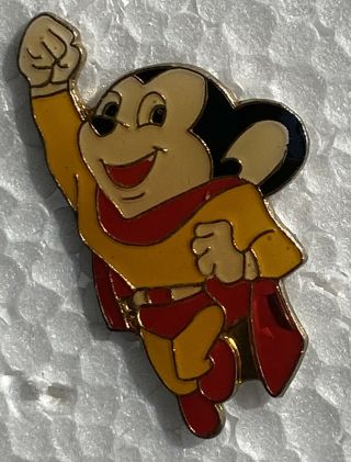 Vintage Mighty Mouse Classic Cartoon Collectible Pendant Lapel Hat Pin
