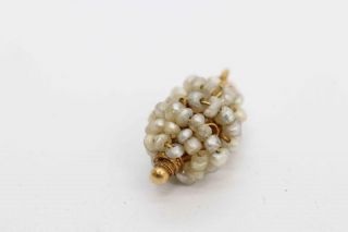 Sweet Antique Georgian Tiny 18ct Gold & Seed Pearl Charm/Pendant 2