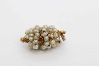 Sweet Antique Georgian Tiny 18ct Gold & Seed Pearl Charm/Pendant 3