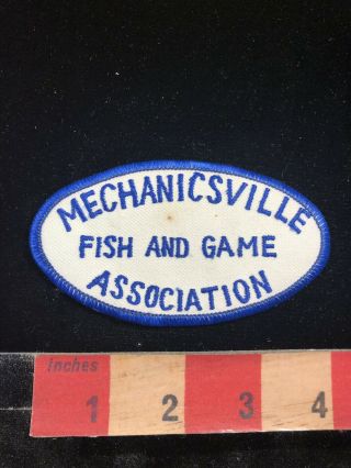 Vtg Hunt Mechanicsville Fish & Game Association Fishing Patch Pennsylvania C96u