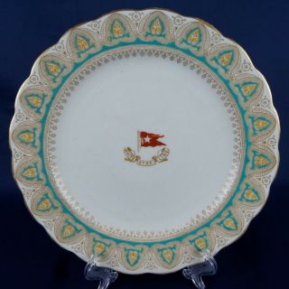 White Star Line Rms Republic / Arabic - Era 1st - Class ‘gothic Crown’ Dinner Plate