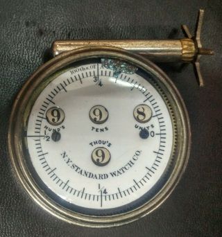 Antique Cyclometer for bicycles N.  Y.  Standard Watch Co. ,  BOX 1895 GUC 5