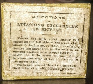 Antique Cyclometer for bicycles N.  Y.  Standard Watch Co. ,  BOX 1895 GUC 6