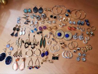 485 Grams Of Earrings Vntg.  To Now Earrings For Crafts,  Harvest - Premier Design