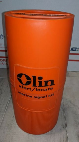 Vintage Olin Marine Alert / Locate Container Only