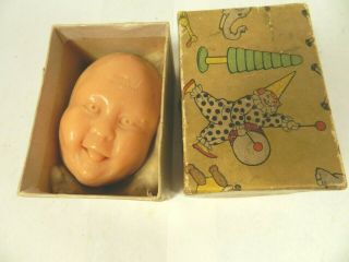Vtg Kirk Soap Bar Figural Baby Face Head 2 Sided 1920 