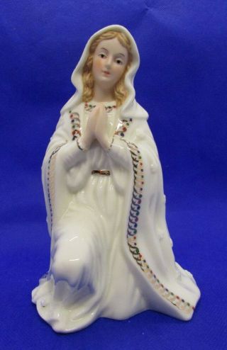 Vintage Bon Ton Mary Replacement For Jade Porcelain Holy Family Nativity