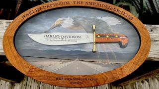 Case Xx Fixed Blade Bowie Knife - Limited Edition Harley Davidson Display - Nr