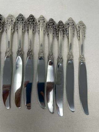 Wallace Grande Baroque Sterling Silver Set of 12 Dinner Knives 9 