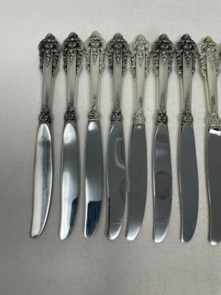 Wallace Grande Baroque Sterling Silver Set of 12 Dinner Knives 9 
