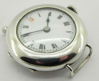 Ww1 Solid Silver Trench Watch,  London 1914,  George Stockwell