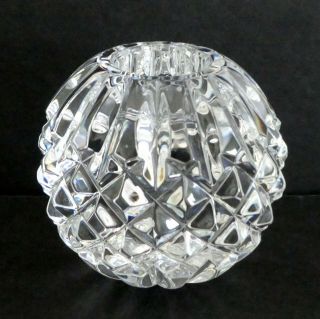 Vintage Waterford Crystal Ball Candle Holder Old Mark Ireland Lismore?