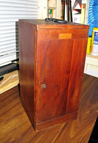 Bausch & Lomb Stereo Microscope In Wooden Box Antique