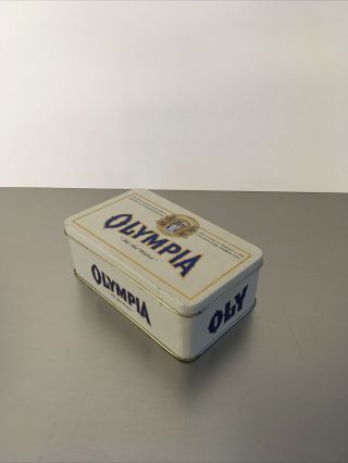 Olympia Beer Tin Box “it’s The Water” Vintage