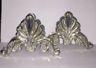 Vintage Leonard Silver - Plated Napkin Holders - Made In Italy,  2