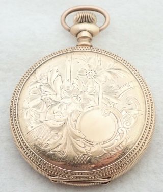 Antique 16s Elgin Grade 152 15j Gold Filled Hunter Pocket Watch