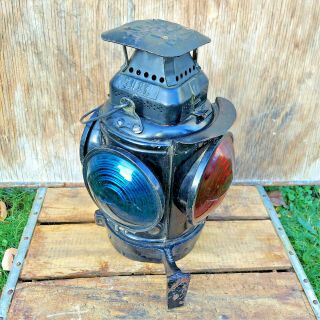Great Northern Railway Caboose Marker Lamp - Vintage Railroad Lantern