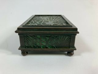 Antique Tiffany Studios pine needle box 3