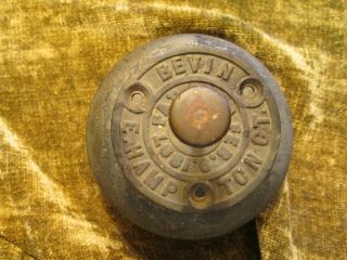 Antique Brass Bevin Carriage Foot Bell Bermuda Gong Rat Hot Rod Accessory