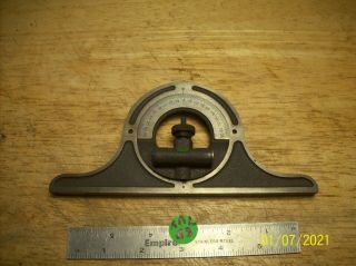 Vintage Believed To Be Brown & Sharpe Machinist Protractor Head V,  G.  C. ,