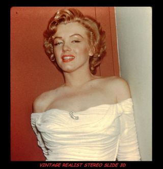 Vintage Realist Stereo Slide Marilyn Monroe Non Nude 3d Pin - Up
