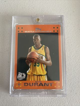 Kevin Durant Topps Rookie Card Orange 2007/08