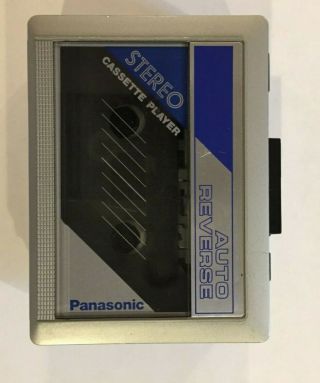 Vintage Panasonic Portable Cassette Recorder Player Rq - 17 Great