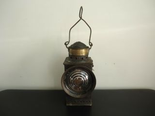 Antique Armspear Mfg.  Co.  Brass Top Railroad Kerosene Lantern