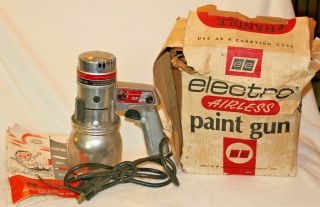 Vintage Ee Electro Rotary Airless Paint Gun Model 2400