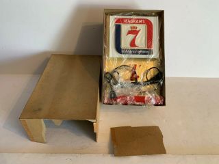 Rare Vintage 1950 - 60s Seagrams 7 Bar Counter Top Clock N.  O.  S.