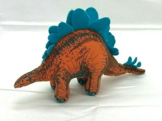 Vtg 1992 Applause Determined Productions Dinosaur Stegosaurus Plush Doll Stuffed