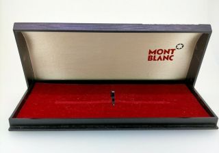 Vintage Montblanc Pen Case Black (for Ball Point Pen Or Fountain Pen) From Japan