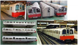 London Transport Underground tube train model 1983 stock 3 car motorised set 2