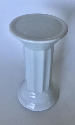 Vintage White Ceramic Pillar Style Plant Stand