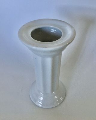 Vintage White Ceramic Pillar Style Plant Stand 3