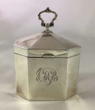 Victorian Silver Pagoda Tea Caddy Barnards London 1899 100g Azx