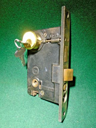 Special For A.  S.  : Penn 6840 Entry Lock W/keys 7 3/4 " Faceplate (14743)