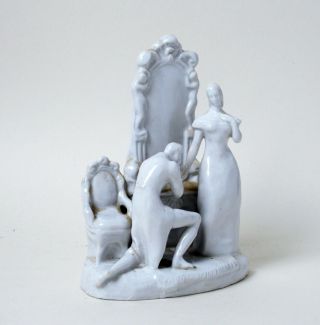 Antique 19th century Continental porcelain figure group 2