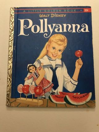 Walt Disney Pollyanna Vintage Little Golden Book 1960 “a” Edition