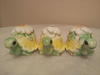 Vintage Retro Collectable Salt And Pepper Shakers Adorable Turtles 1950s