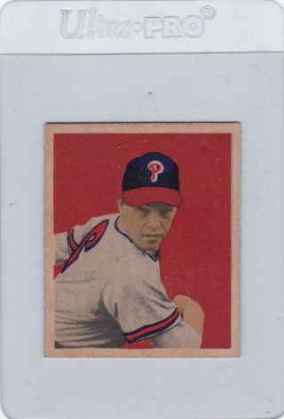 1949 Bowman Baseball Card 46 Robin Roberts Rookie Vgex