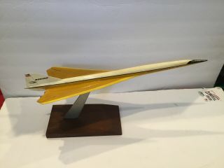 Vintage Boeing Sst Supersonic Transport Plane 1960’s Prototype Desk Model 18”