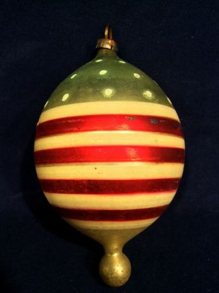 Antique German Patriotic Glass Christmas Ornament