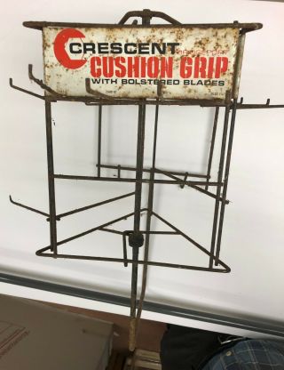 Vintage Crescent Tool Screwdriver Store Display Peg Board