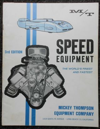 Vintage Speed Equipment 3rd Edition 1963 Mickey Thompson Equipment Co 35 Pages