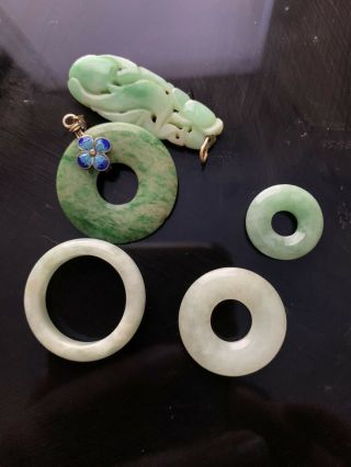 Group Of Antique Chinese Jade Or Jadeite