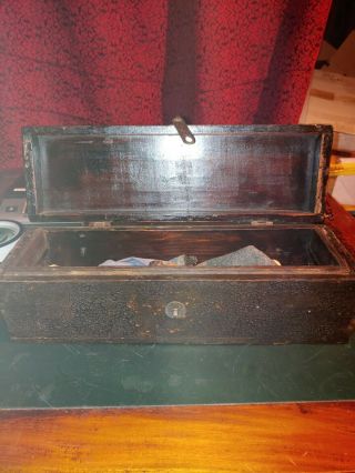 Haunted Dybbuk Spirit Box Active found in attic of burned farm house antique 6