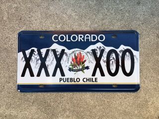 Colorado - Pueblo Chile - Sample - License Plate