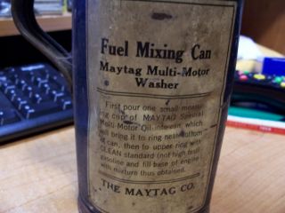 Vintage Maytag Company Fuel Mixing Can 3